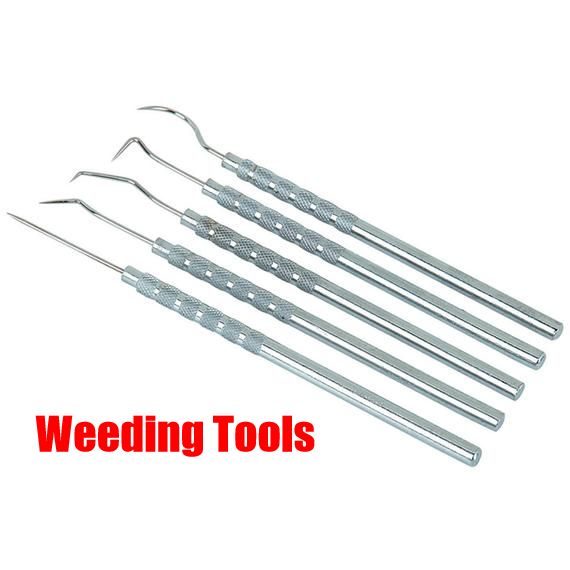 Weeding Tool Kit, Stainless Steel Tipped Vinyl Weeding Pick Set